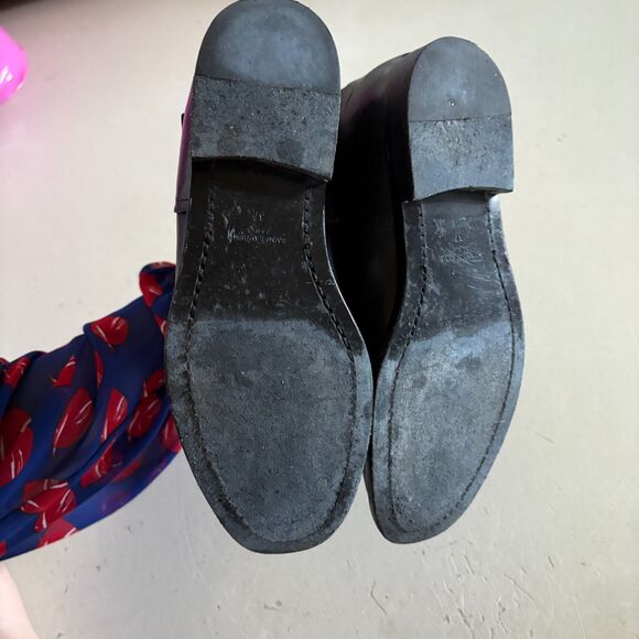 Saint Laurent Ankle Buckle Studded Leather Boots Black Size 37 US 7 - Picture 7 of 13